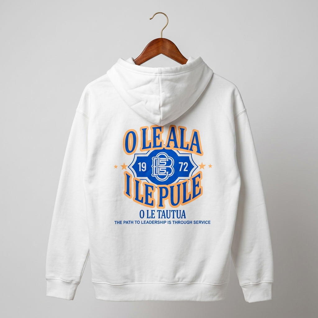 Tautua- Leadership - White - Hoodie