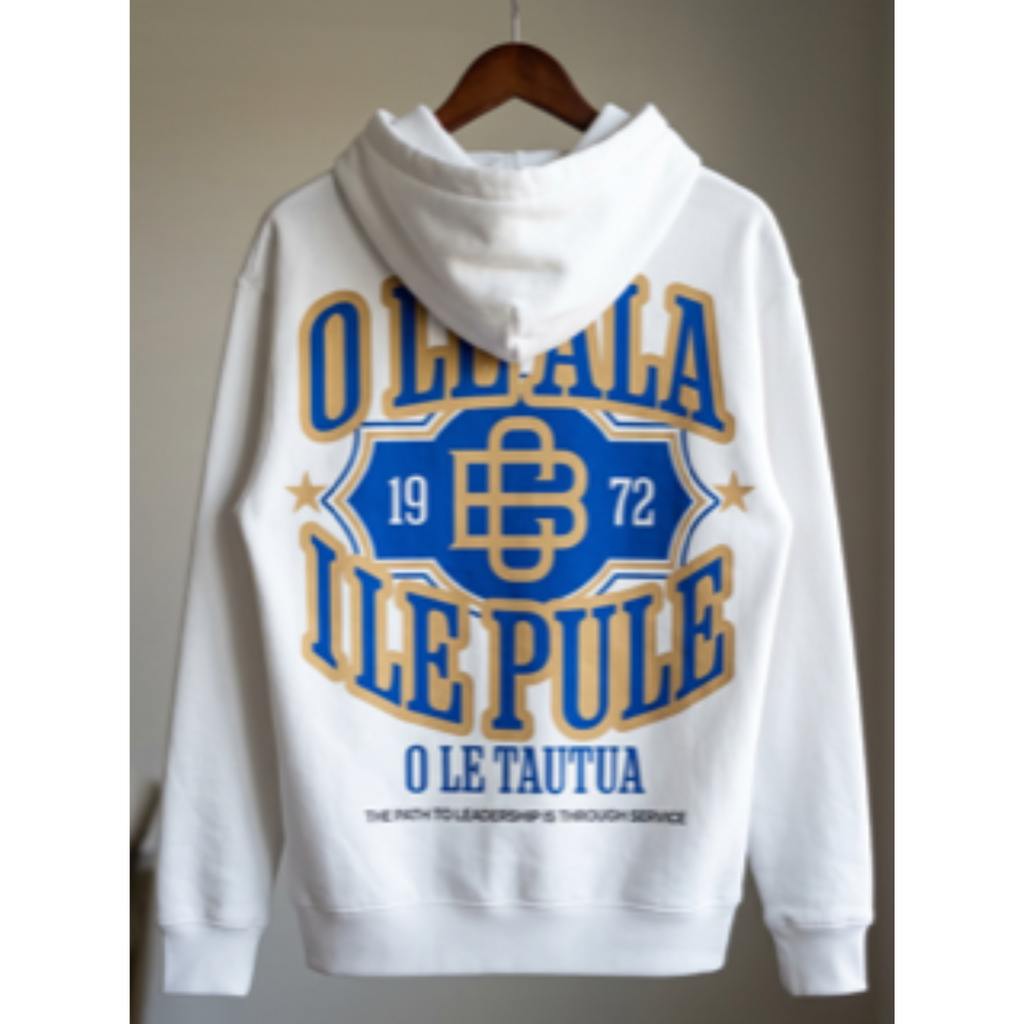 Tautua- Leadership - White - Hoodie